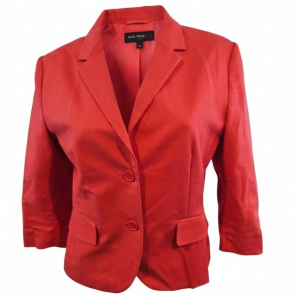 New York & Company Size 12 Coral Blazer